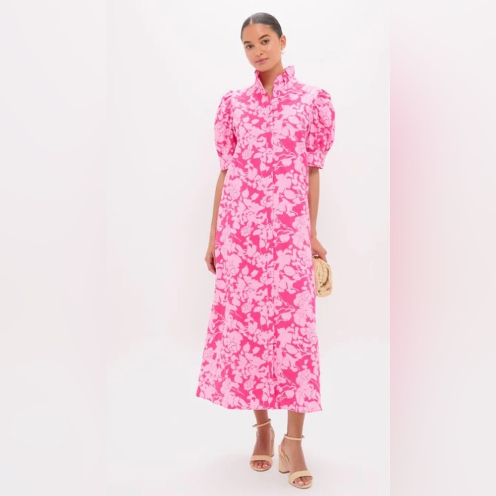 Hyacinth House Floral Pink Maxi Louisa Dress